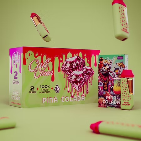 cali clear pina colada 2G device close up