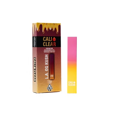 cali clear la kush cake live resin box and device